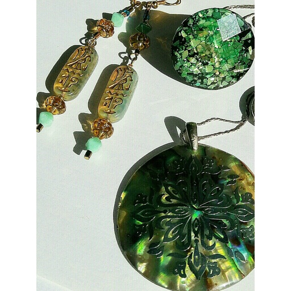 costume jewelry Jewelry - Abalone/ mosiac & egyptian fashion mix of 3 pieces
